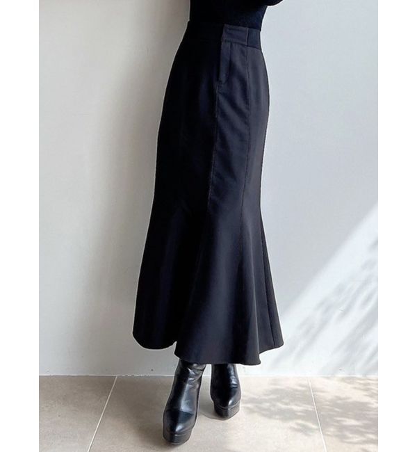 RESEXXY「ウエストリブマーメイドスカート」|スカート|ブラック