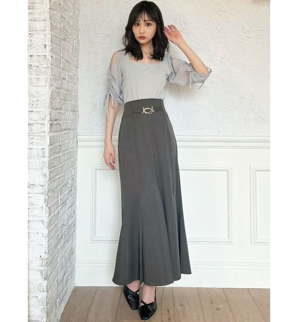 RESEXXY「ファブリックフォールドスカート」|スカート|