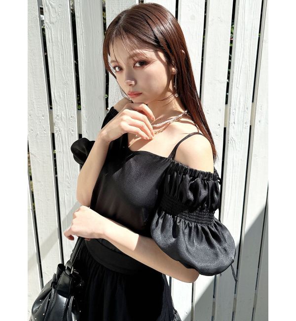 RESEXXY「ボリュームスリーブオフショルブラウス」|シャツ・ブラウス|