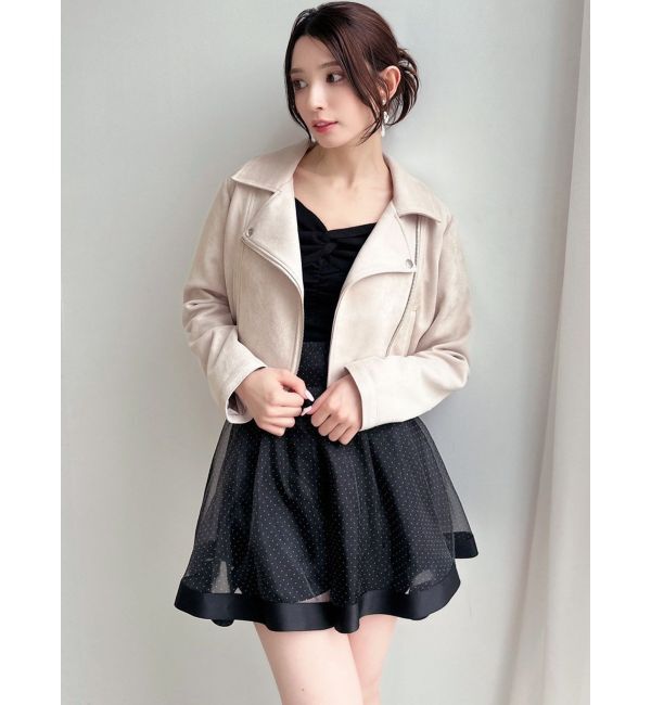 RESEXXY「フェイクスエードライダーズジャケット」|ライダースジャケット|