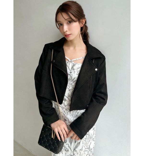 RESEXXY「フェイクスエードライダーズジャケット」|ライダースジャケット|