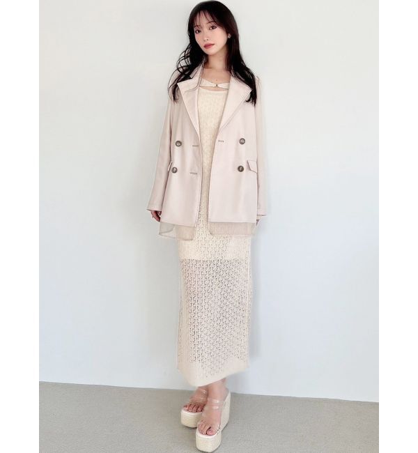 RESEXXY「シアーレイヤードジャケット」|テーラードジャケット|