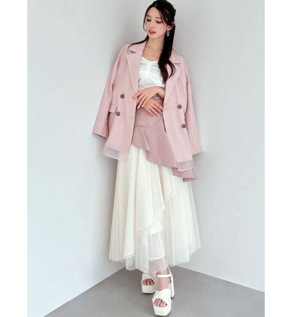 RESEXXY「シアーレイヤードジャケット」|テーラードジャケット|