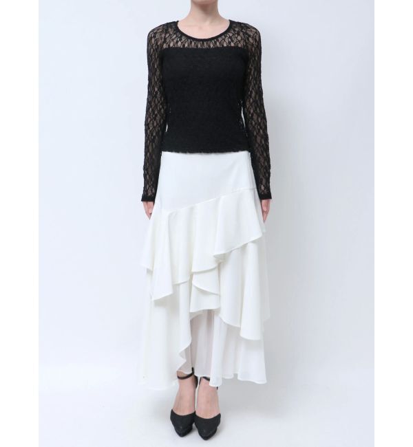 RESEXXY「カップ付きストレッチレーストップス」|Tシャツ・カットソー|