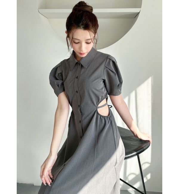 RESEXXY「ウエストオープンシャツワンピース」|ワンピース|