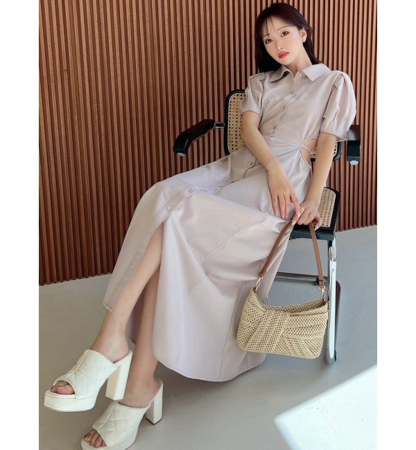 RESEXXY「ウエストオープンシャツワンピース」|ワンピース|