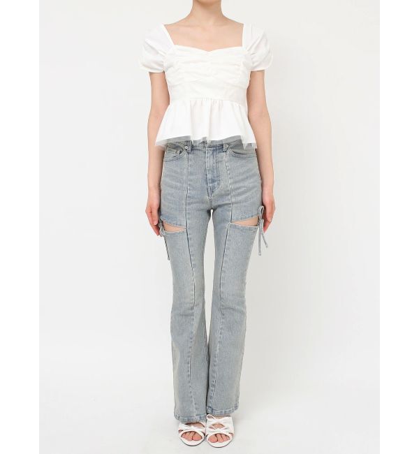 RESEXXY「ギャザーペプラムブラウス」|シャツ・ブラウス|