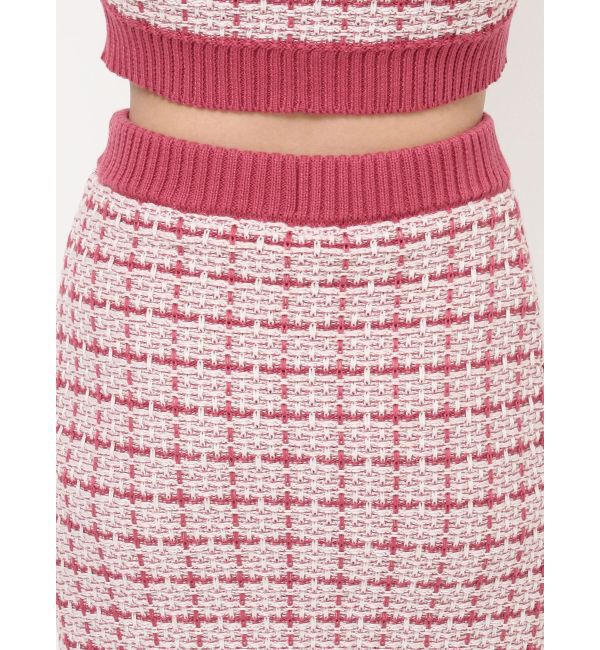 RESEXXY「バイカラーニットミニスカート【セットアップ着用可能】」|スカート|