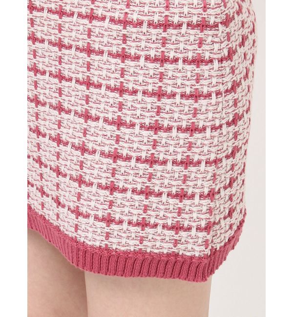 RESEXXY「バイカラーニットミニスカート【セットアップ着用可能】」|スカート|