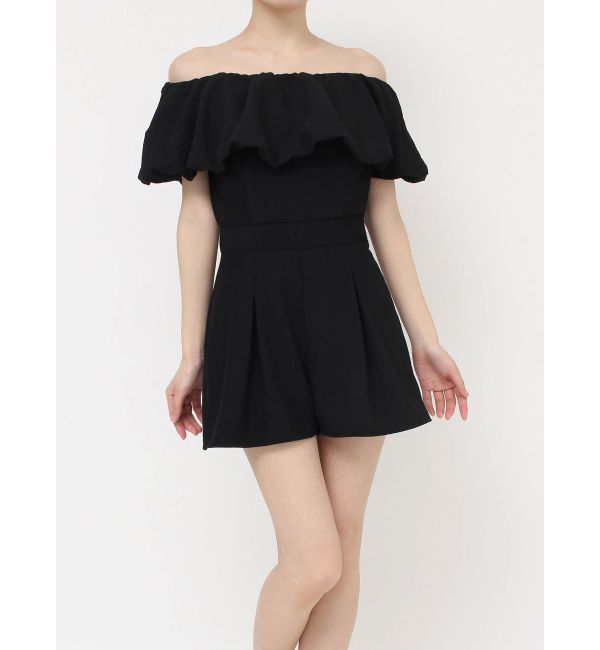 RESEXXY「バルーンオフショルショートコンビネゾン」|オールインワン|