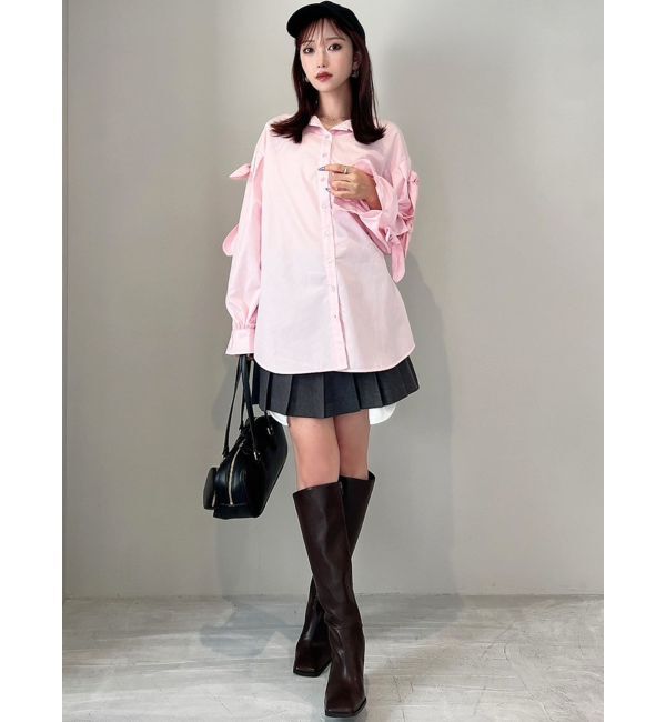 RESEXXY「ローウエストベルトプリーツミニスカート」|スカート|