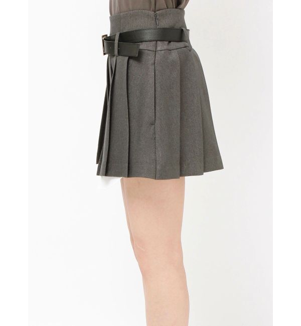 RESEXXY「ローウエストベルトプリーツミニスカート」|スカート|