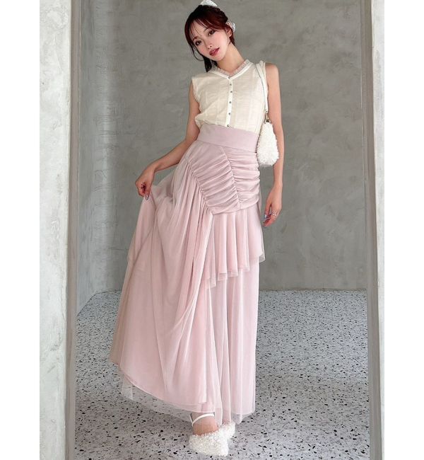 RESEXXY「チュールレイヤードフレアスカート」|スカート|