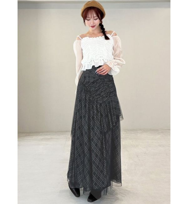 RESEXXY「チュールレイヤードフレアスカート」|スカート|