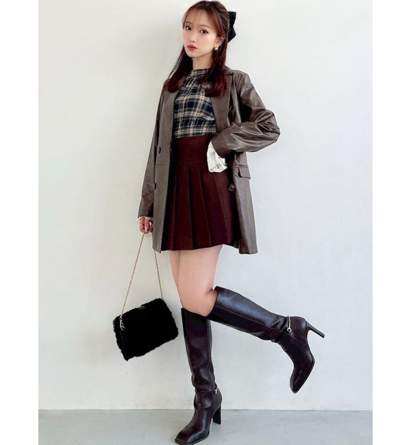 RESEXXY「カフスレースフェイクレザージャケット」|その他|