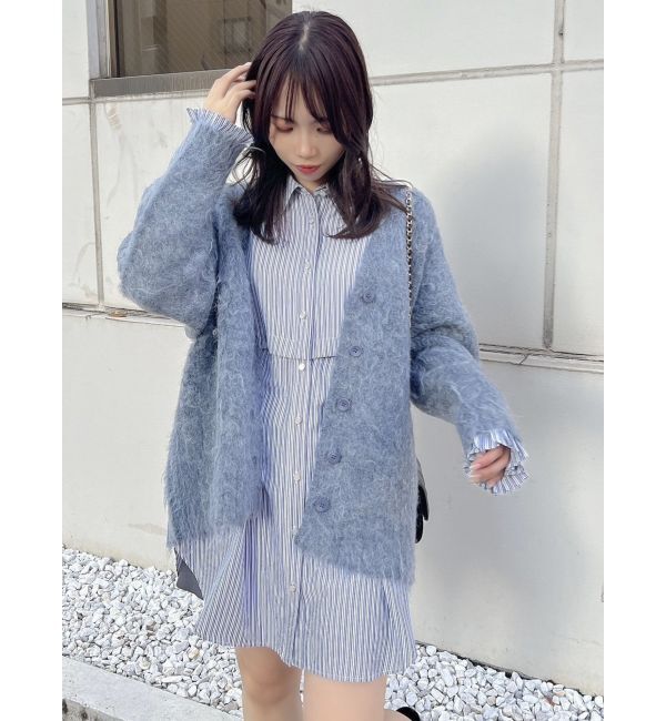 dazzlin「2WAYショートミニシャツワンピース」|ワンピース|