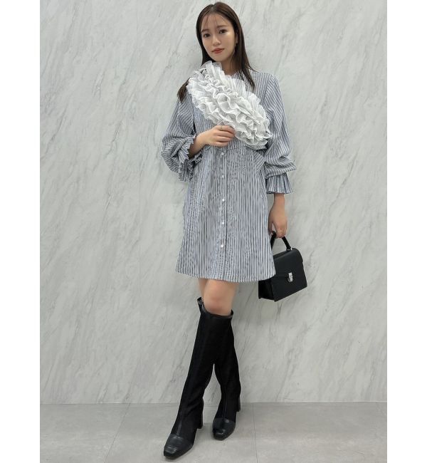 dazzlin「2WAYショートミニシャツワンピース」|ワンピース|