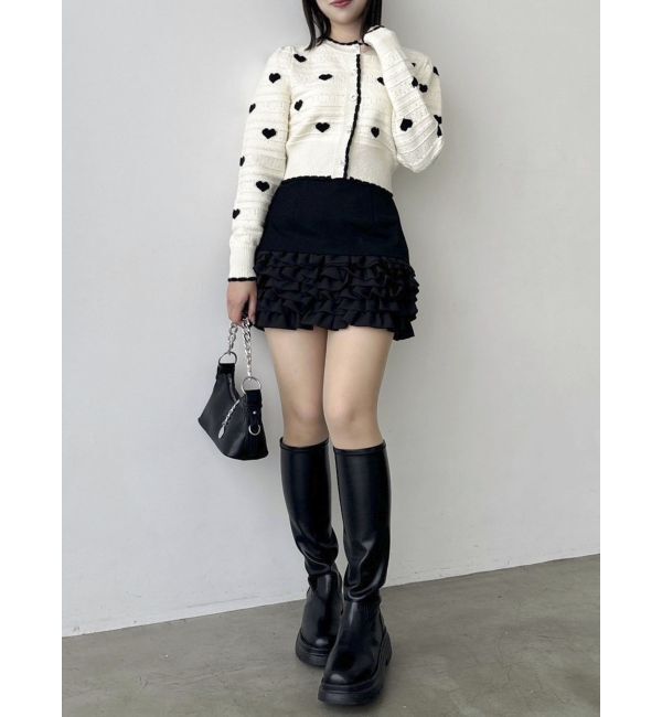 dazzlin「スーパーミニチラフリルスカパン」|その他|ブラック