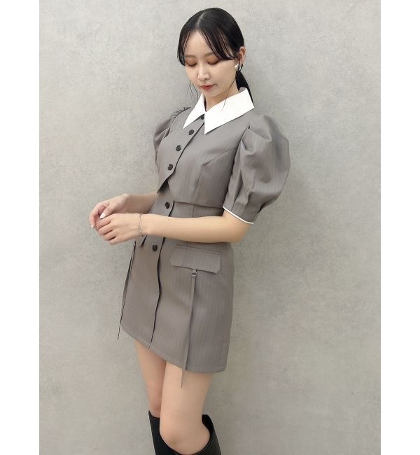 dazzlin「ジャケットライクレイヤードミニワンピース」|ワンピース|