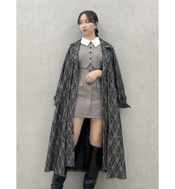 dazzlin「ジャケットライクレイヤードミニワンピース」|ワンピース|