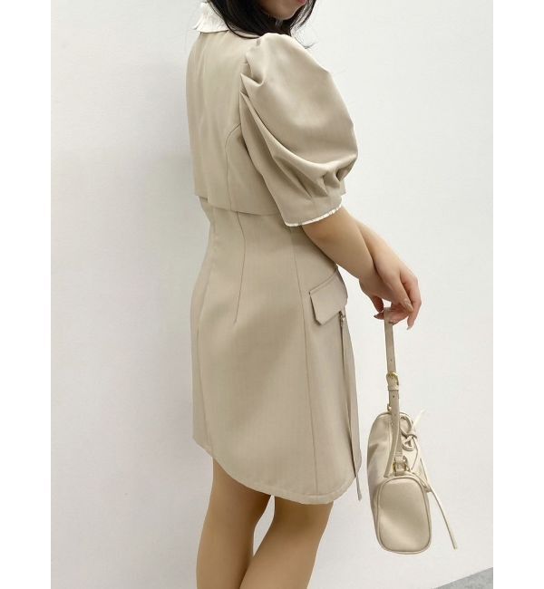 dazzlin「ジャケットライクレイヤードミニワンピース」|ワンピース|
