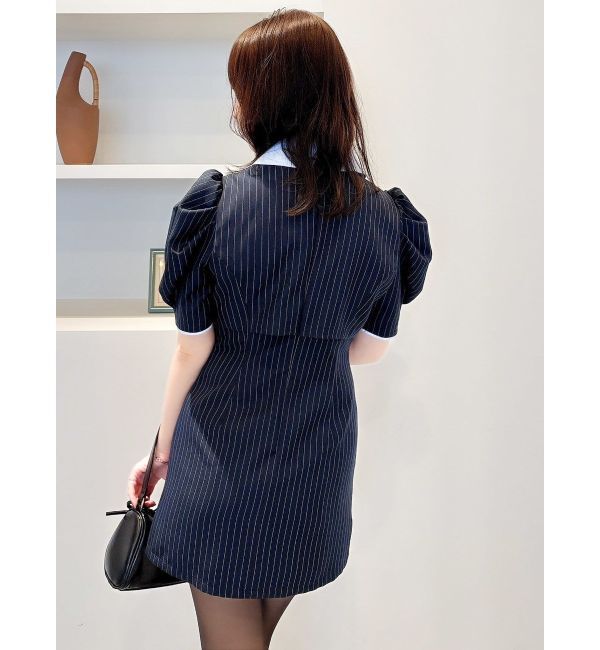 dazzlin「ジャケットライクレイヤードミニワンピース」|ワンピース|