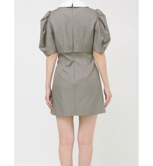 dazzlin「ジャケットライクレイヤードミニワンピース」|ワンピース|