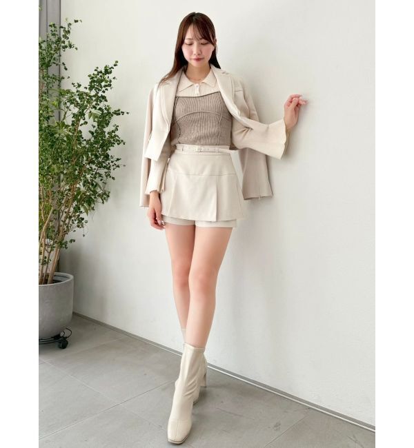 dazzlin「【セットアップ対応】レイヤードスカートパンツ」|スカート|