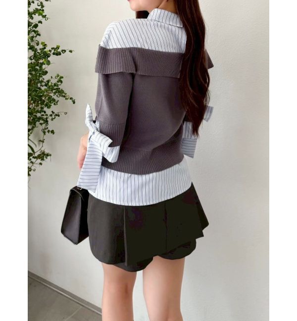 dazzlin「【セットアップ対応】レイヤードスカートパンツ」|スカート|