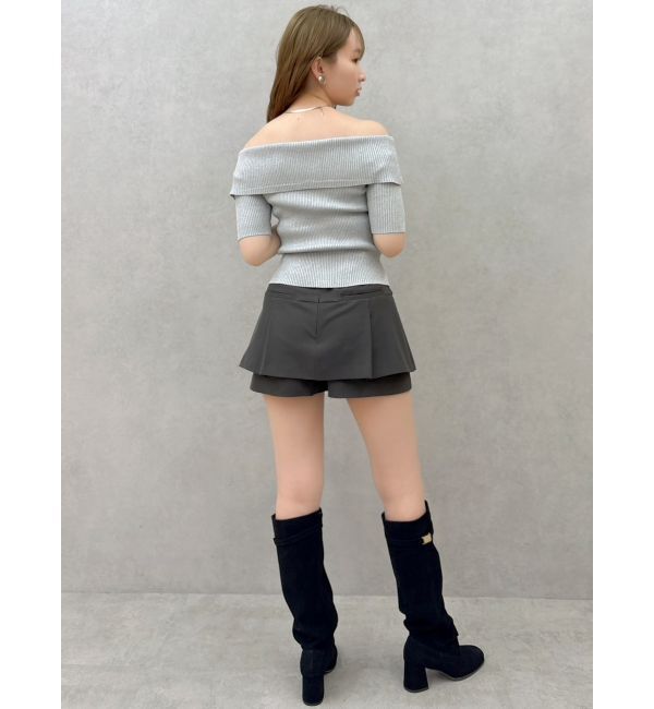 dazzlin「【セットアップ対応】レイヤードスカートパンツ」|スカート|