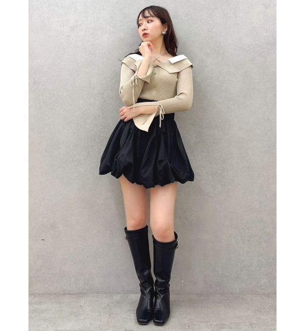 dazzlin「2WAYシャツドッキングニットトップス」|ニット・セーター|