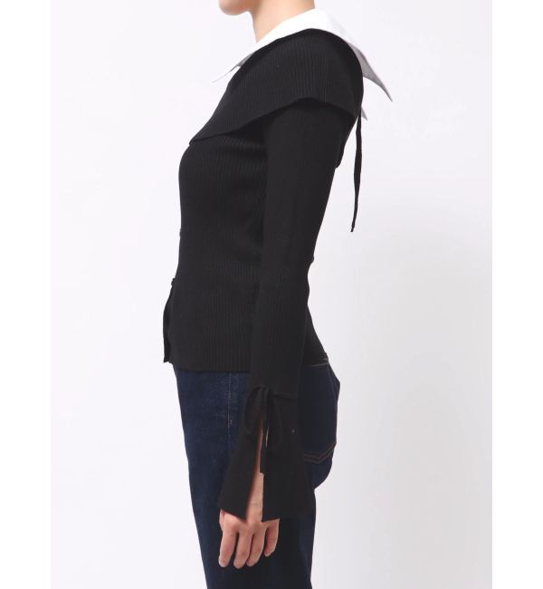 dazzlin「2WAYシャツドッキングニットトップス」|ニット・セーター|