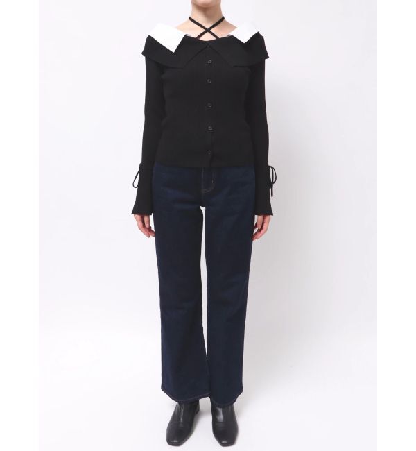 dazzlin「2WAYシャツドッキングニットトップス」|ニット・セーター|