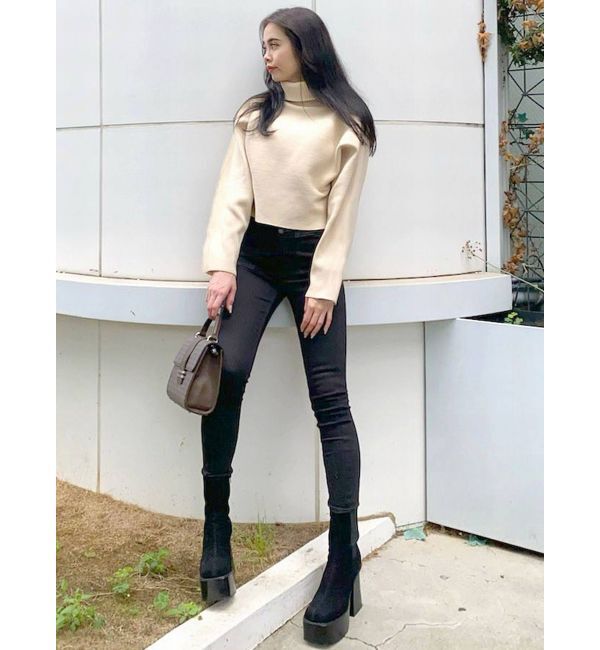 EMODA「アウトポケットハイウエストパギンス」|デニム|