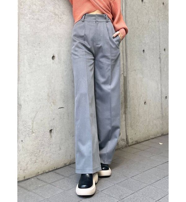 EMODA「ワイドタックロングパンツ」|その他|グレー
