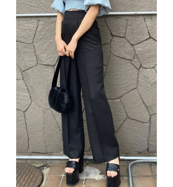 EMODA「センターラインルーズパンツ」|その他|ブラック