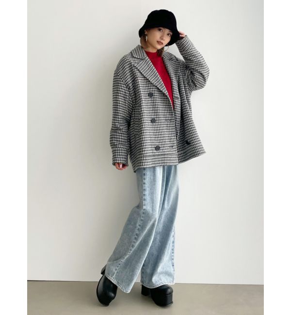 EMODA「タックハイウエストルーズジーンズ」|デニム|