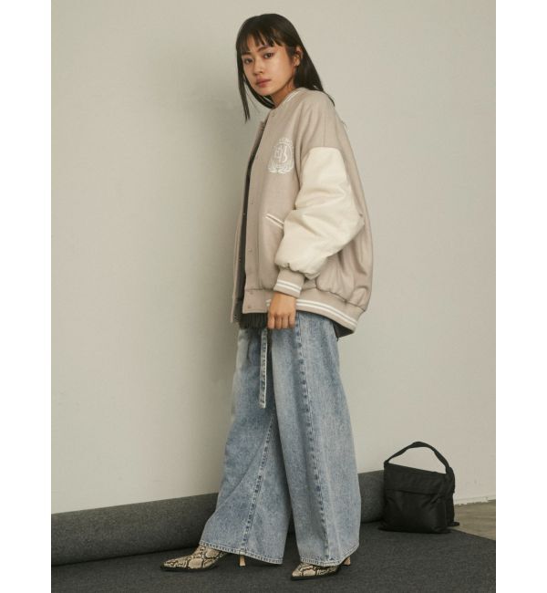 EMODA「タックハイウエストルーズジーンズ」|デニム|