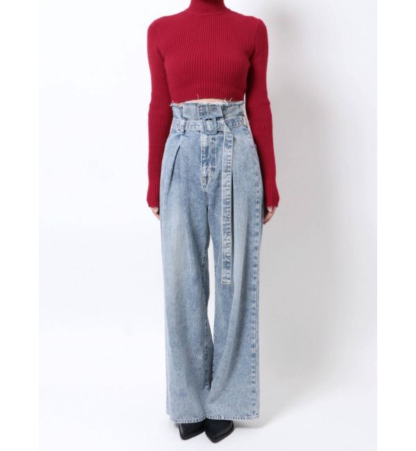 EMODA「タックハイウエストルーズジーンズ」|デニム|