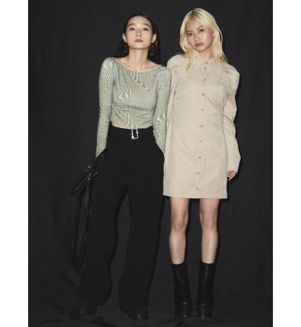 EMODA「ワイドベルトハイウエストルーズパンツ」|その他|