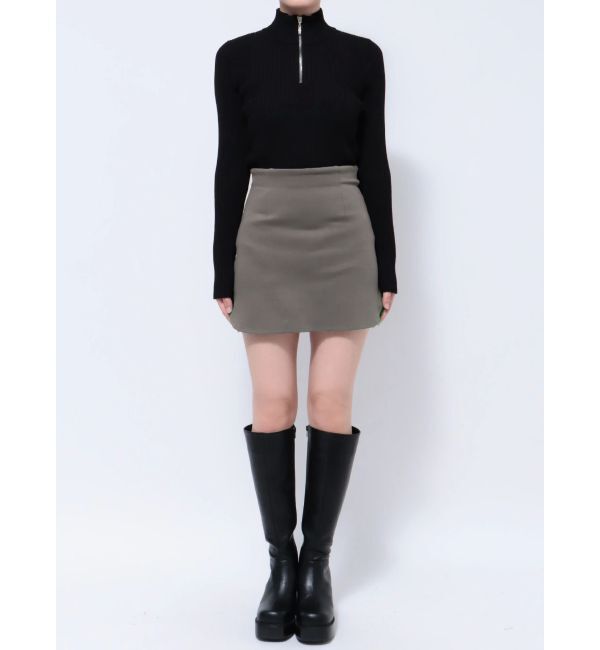 EMODA「ストレッチカーブミニスカート」|スカート|