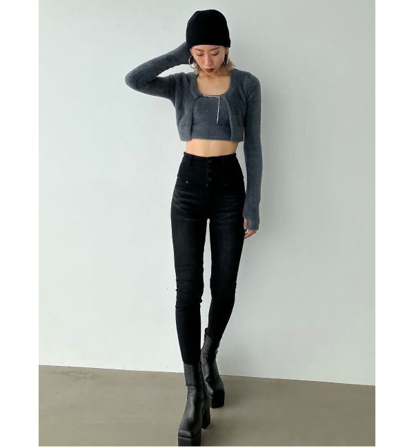 EMODA「【ELDER】フィックスハイウエストデニム」|デニム|