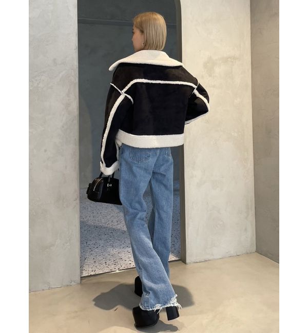 EMODA「ヴィンテージライクハイウエストフレアジーンズ」|デニム|