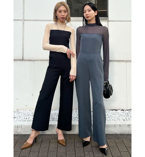 EMODA「シアー2トーンオールインワン」|オールインワン|