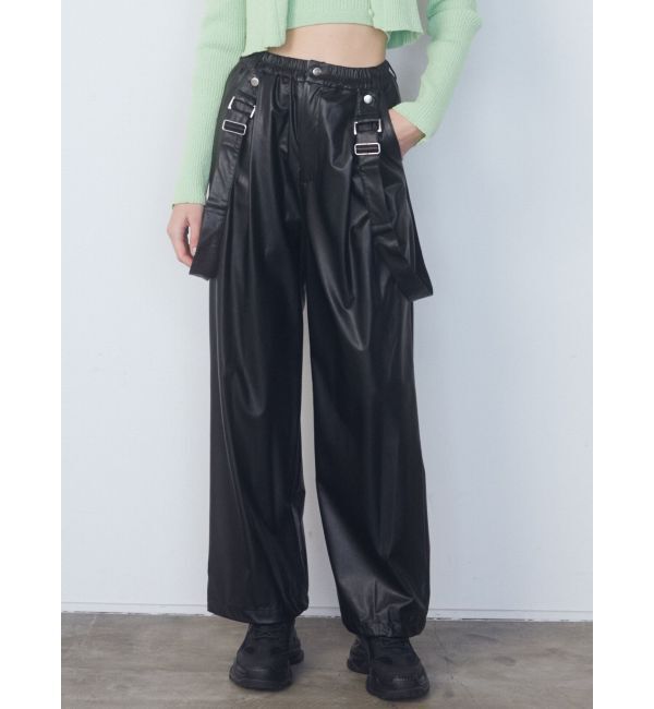 EMODA「ナイロンルーズサスペンダーパンツ」|その他|