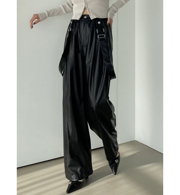 EMODA「ナイロンルーズサスペンダーパンツ」|その他|