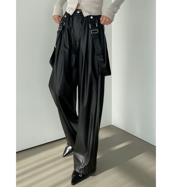 EMODA「ナイロンルーズサスペンダーパンツ」|その他|