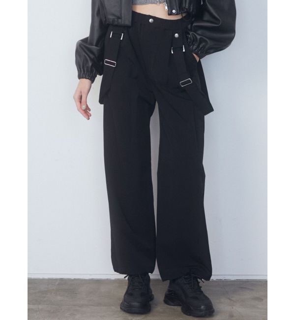 EMODA「ナイロンルーズサスペンダーパンツ」|その他|