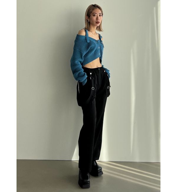 EMODA「ナイロンルーズサスペンダーパンツ」|その他|