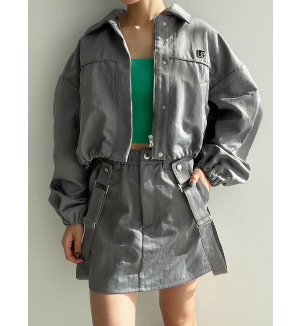 EMODA「ハングサスペンダーミニスカート」|スカート|